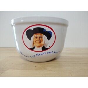 Quaker Oats Cereal Oatmeal Bowl, "Warms Your Heart and Soul", Vintage 1999